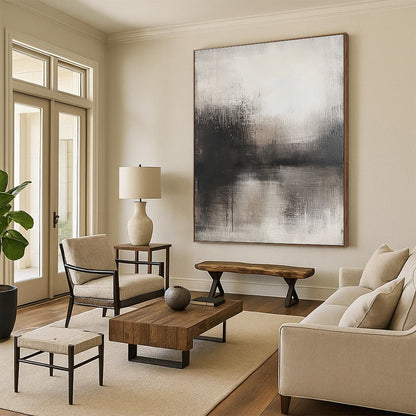 Dark Misty Lake Art for Cinema Room & Man Cave STSC085