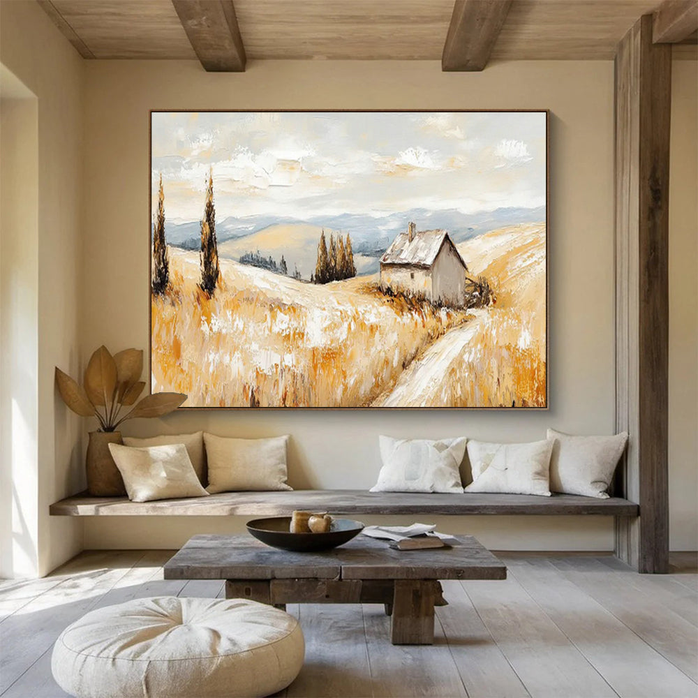 Pastoral Cottage Landscape Art for Cozy Country Kitchen DLZ2845