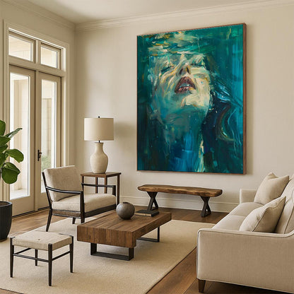Underwater Portrait Art for Beachfront Hotel & Art - Themed Bistro DLZ1476