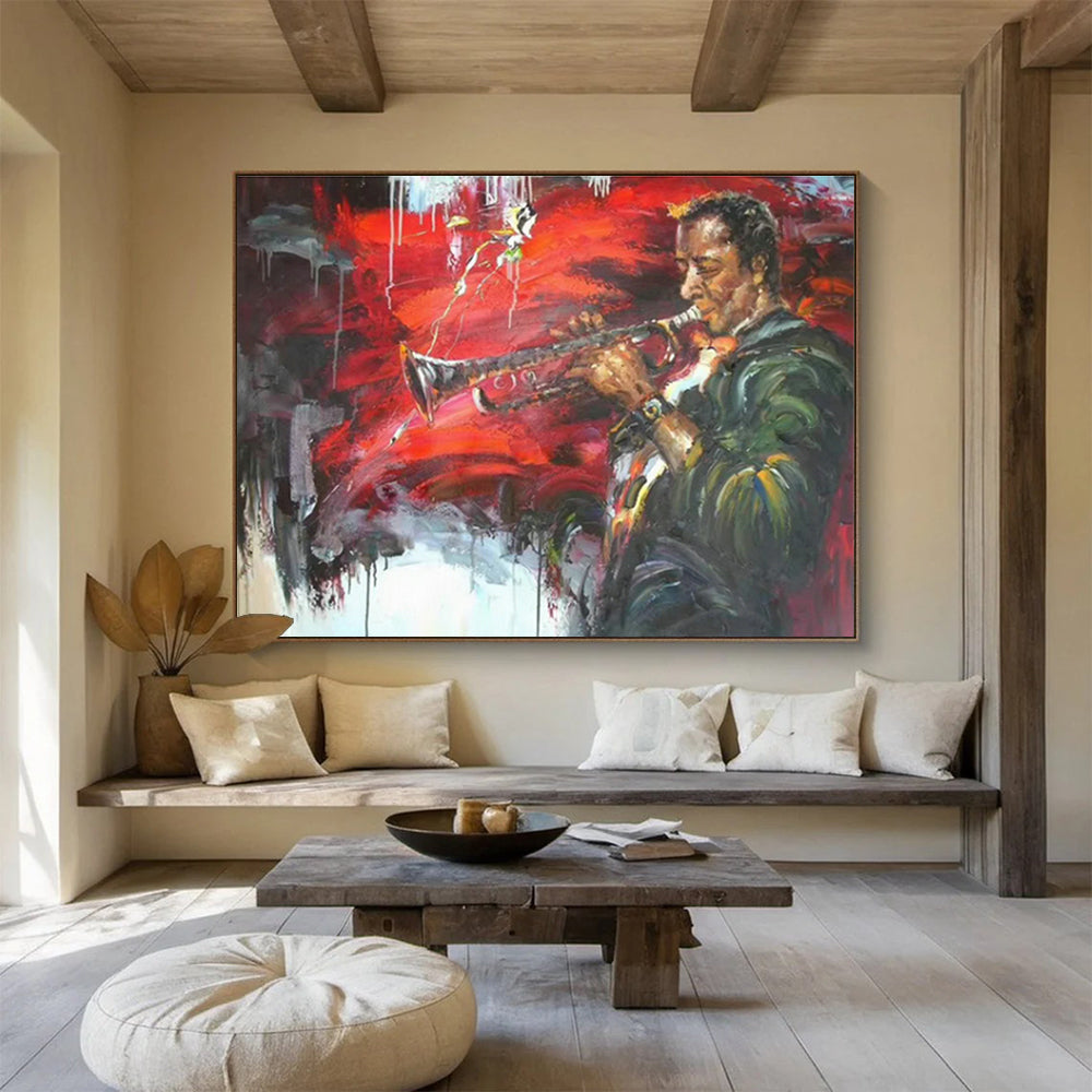 Splattered Paint Jazz Art for Rebellious Music Venue DLZ3020