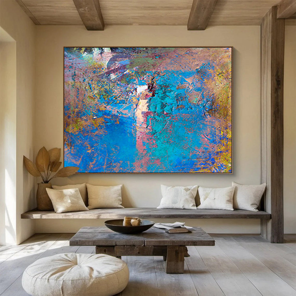 Blue - Purple Abstract Art for Artistic Studio DLZ2750