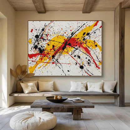 Energetic Splatter Art for Modern Studio & Art Gallery SC570