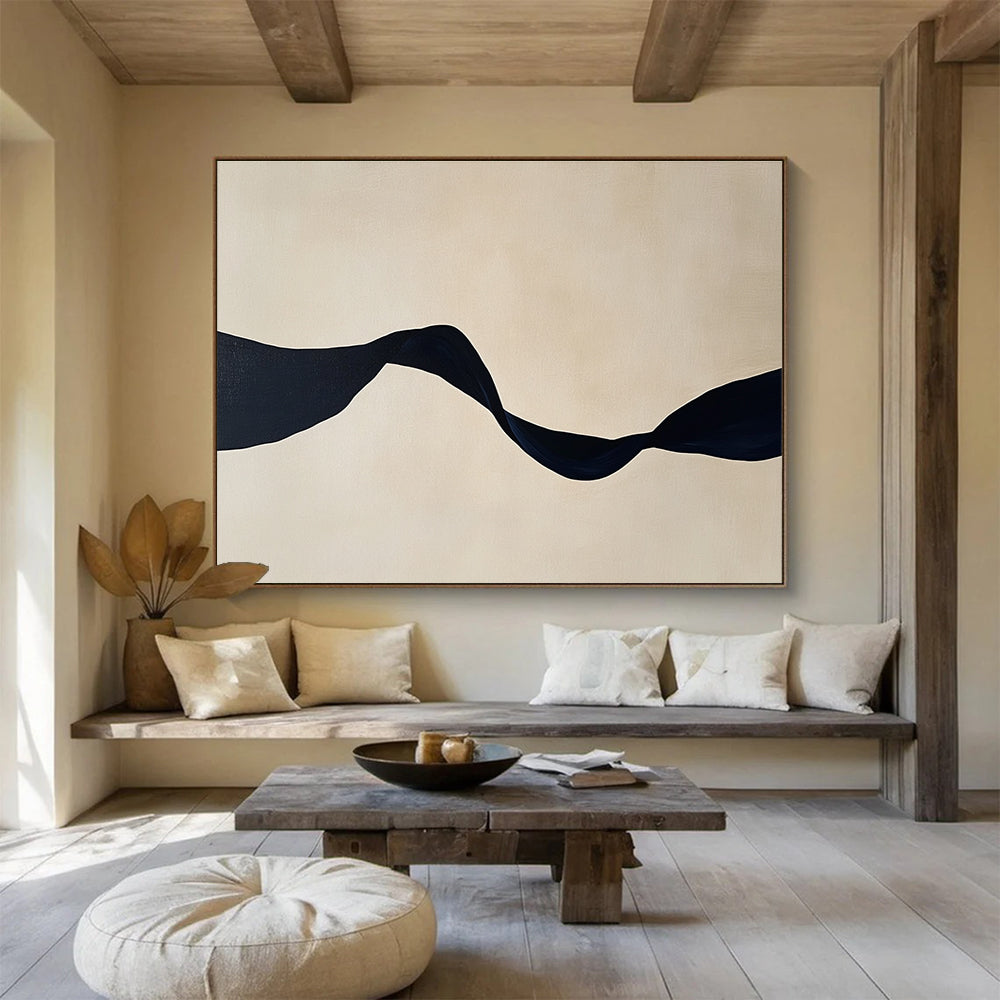 Sophisticated Minimalist Art for Luxury Lounge & High - End Office SC588
