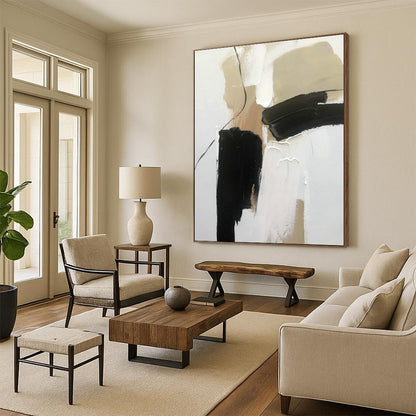 Earthy Abstract Art for Rustic Restaurant & Art - Lovers’ Home DLZ0814