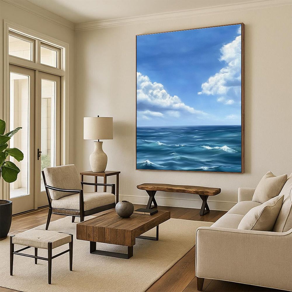 Ocean and Sky View for Beach House Living Room & Nautical - Themed Café STSC1215