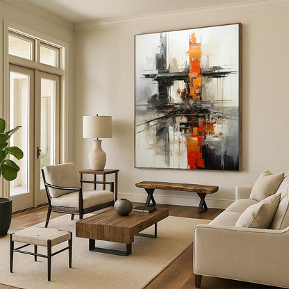 Urban Abstract Art for Modern Loft Office Meeting Spaces DLZ0273