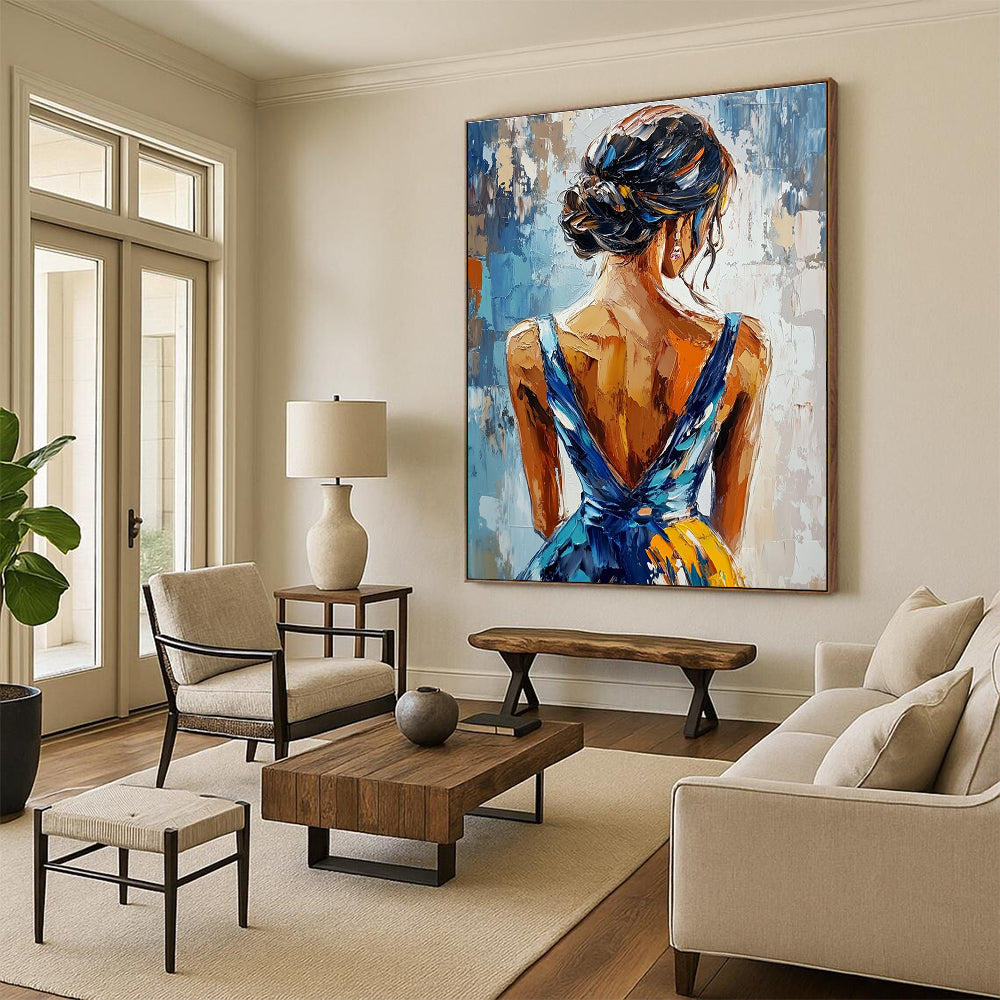 Back View of a Woman for Feminine Spa & Elegant Dining Room STSC863