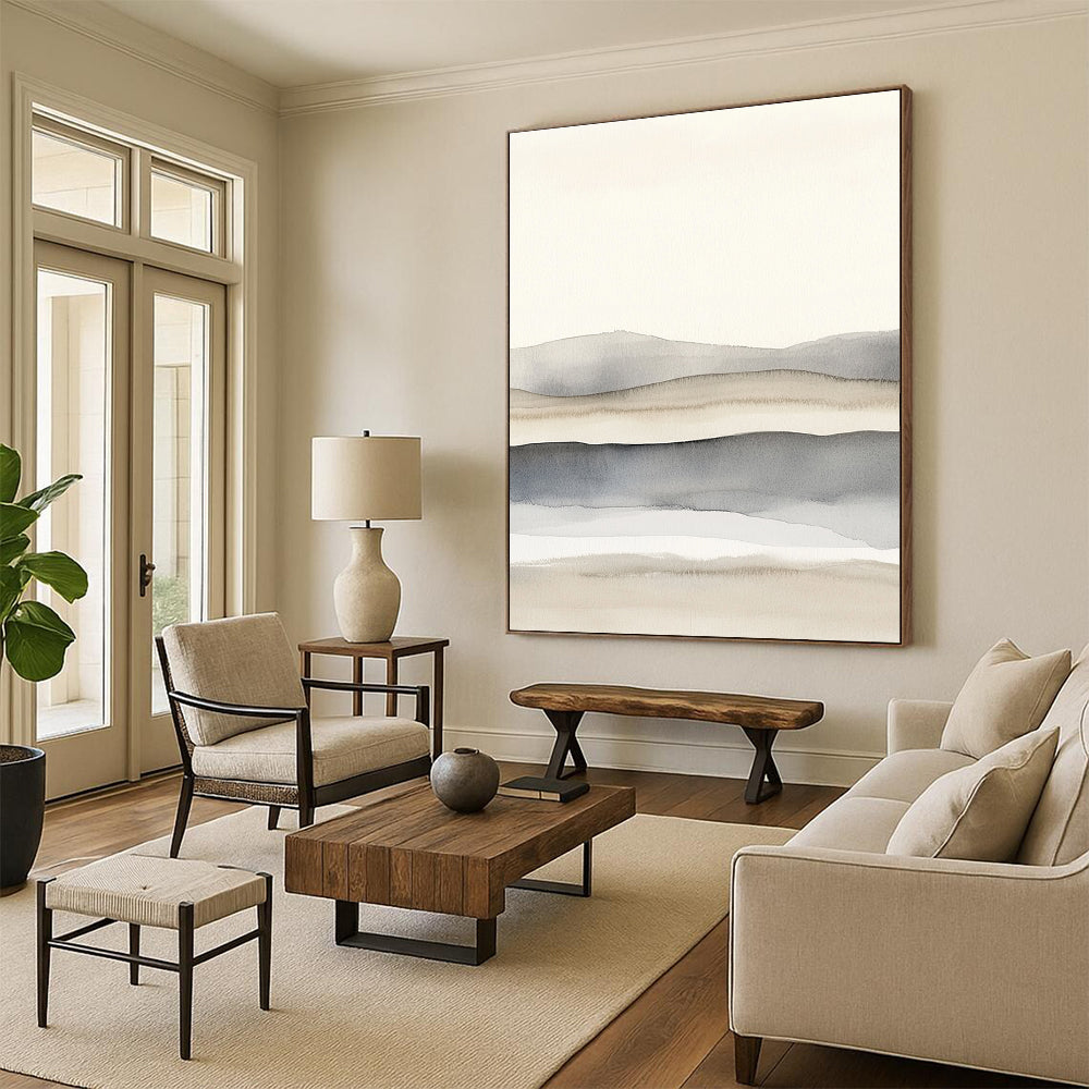 Minimalist Landscape Zen - Inspired Art for Japanese - Style Home & Calm Home Study STSC1464