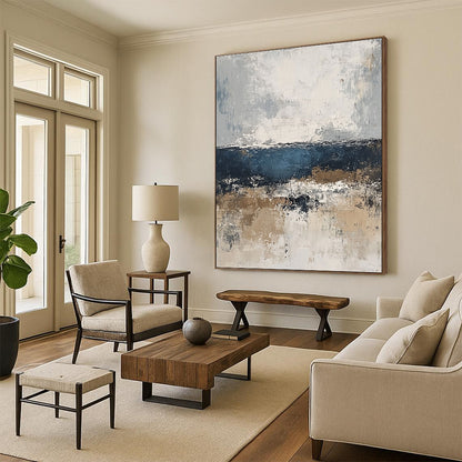 Textured Coastal Abstract for Beachfront Villa & Art Gallery Café STSC343