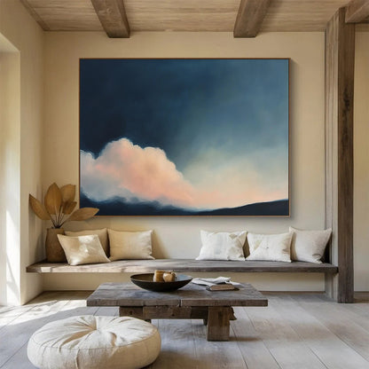 Serene Cloud at Dusk Art for Bedroom Night Area & Meditation Space SC408
