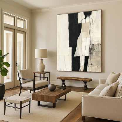 Modern Figure Abstract Art for Studio & Entryway STSC674
