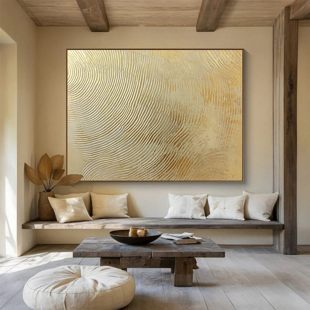 Opulent Gold Art for Luxury Boutique & High - End Restaurant SC559
