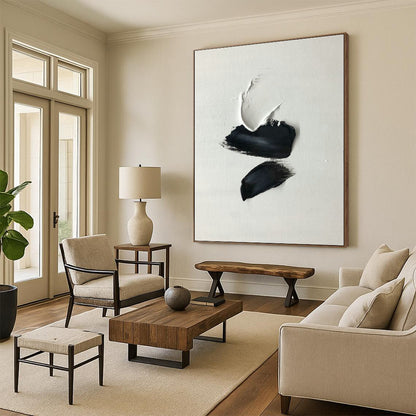 Black - White Abstract Form Art for Artistic Boutique & Creative Agency DLZ2366