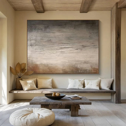 Edgy Textured Grey - Brown Art for Industrial - Style Loft Cool Vibes DLZ2711