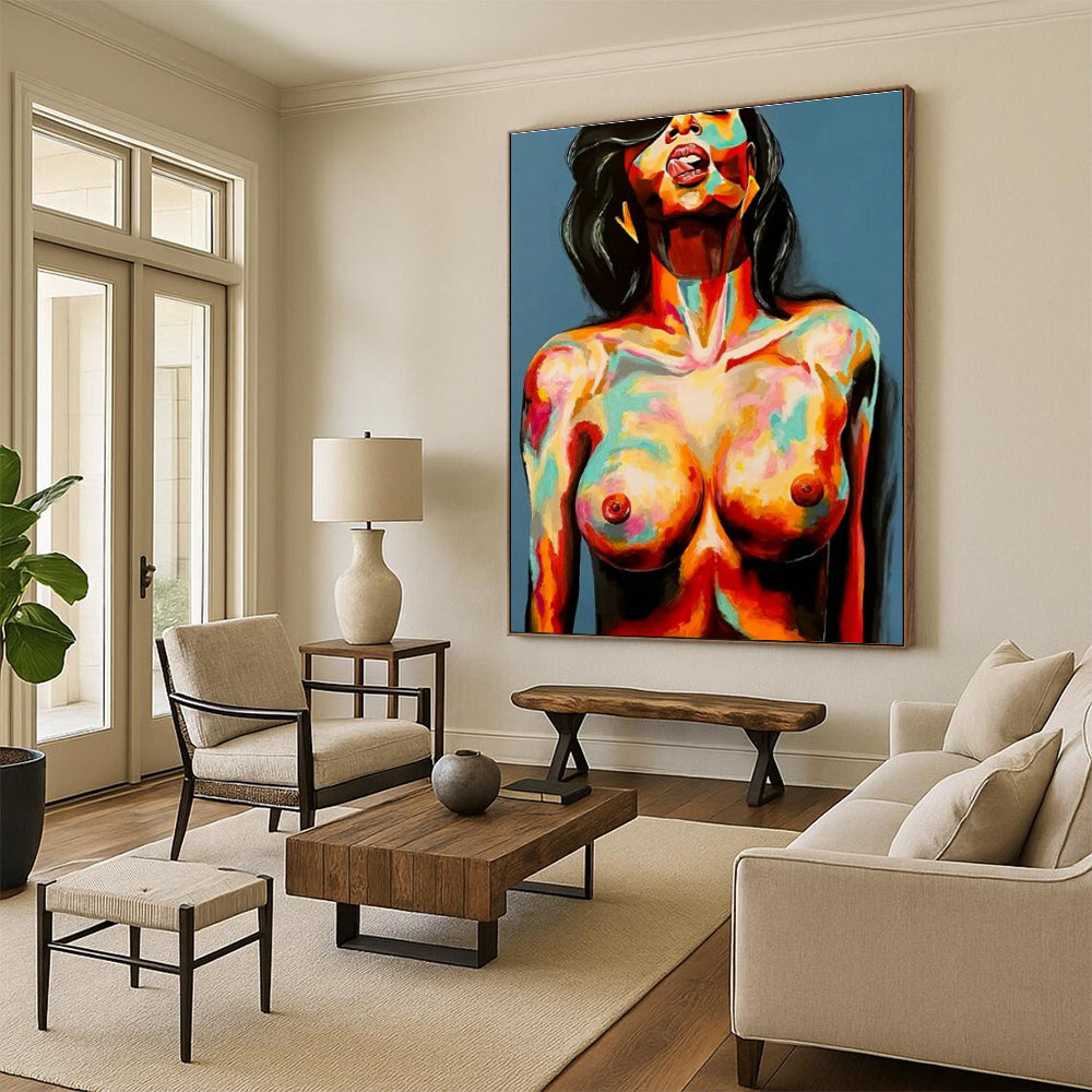 Oversized Custom - Created Abstract Painting for Cottage & Living Room DLZ2329