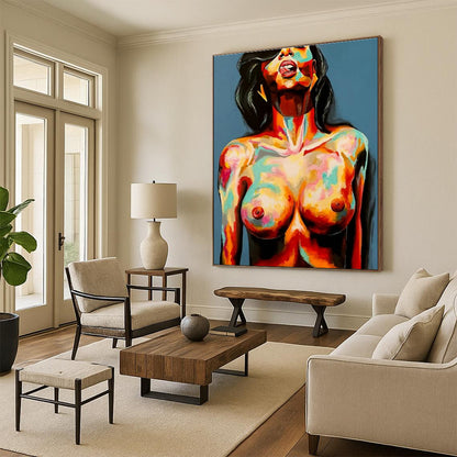 Oversized Custom - Created Abstract Painting for Cottage & Living Room DLZ2329