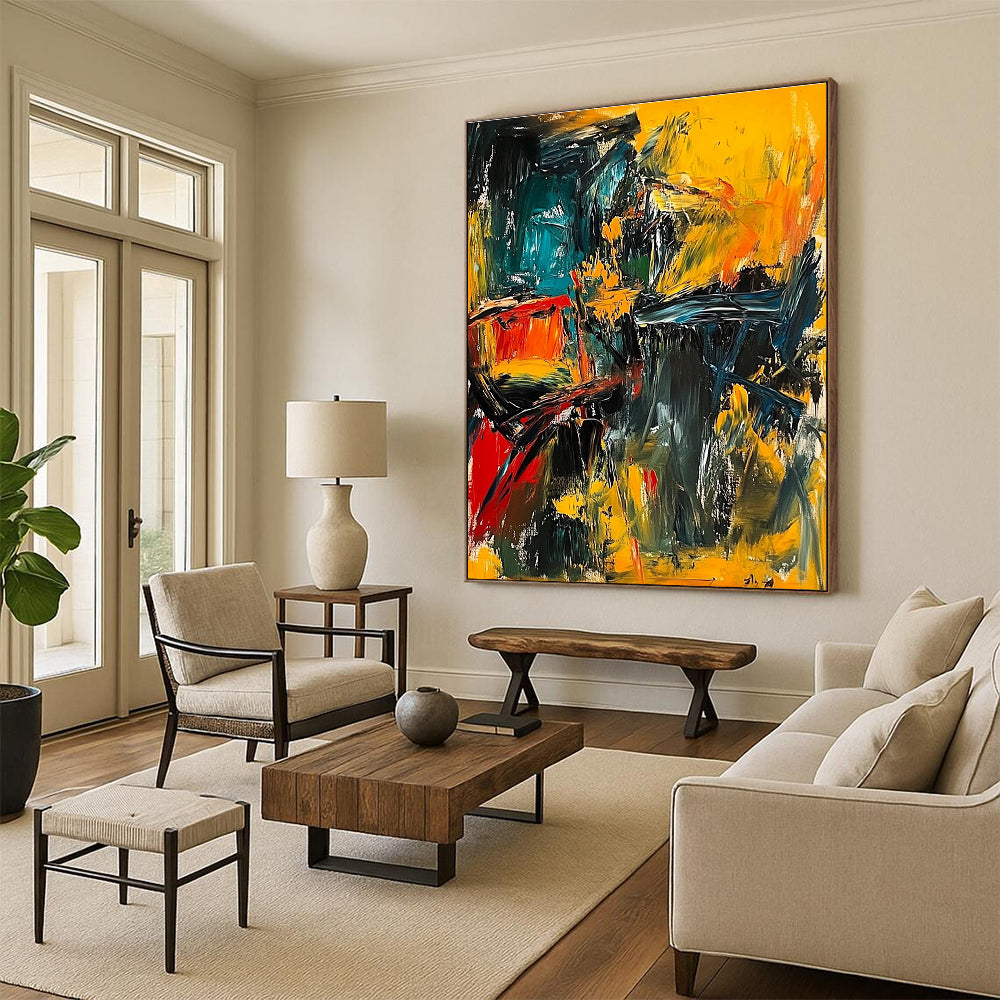 Expressive Abstract Composition for Modern Art Gallery & Urban Loft STSC553
