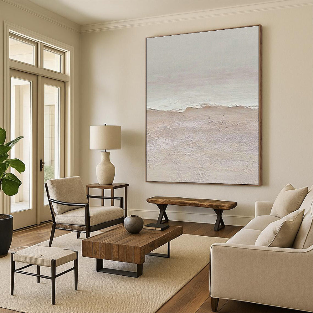 Textured Beach Art for Coastal Café & Relaxing Spa Waiting Room DLZ1511