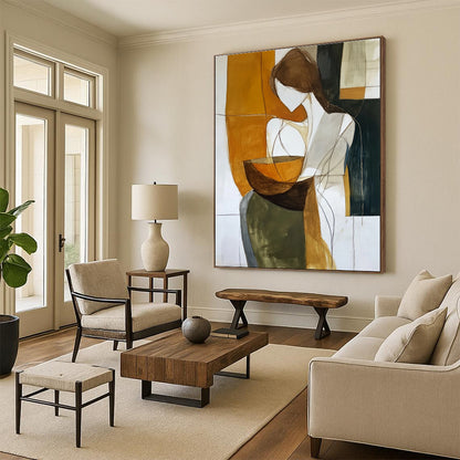 Abstract Woman with Bowl for Cultural Art Space & Art - Loving Kitchen STSC299