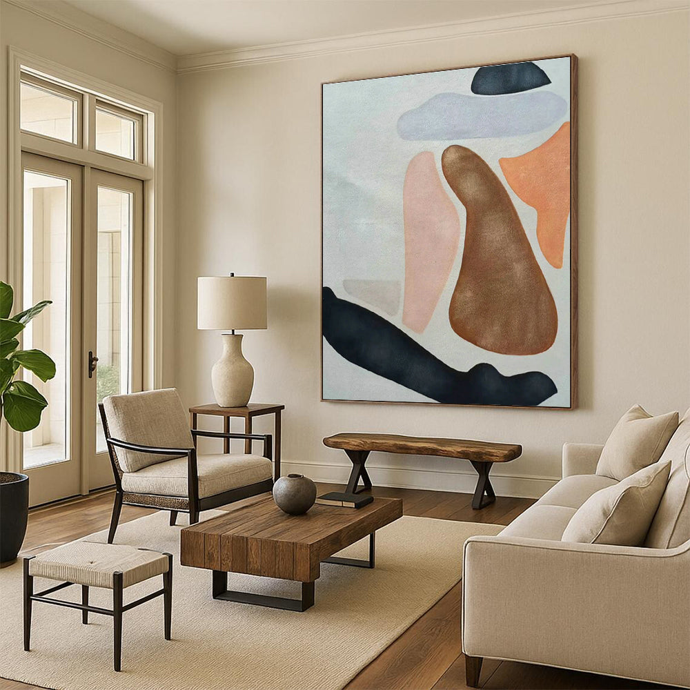 Soft - Colored Geometric Abstract Art for Living Room & Bedroom DLZ0511