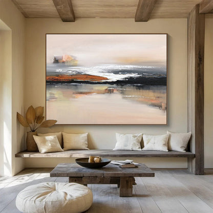 Minimalist Coastal Art for Beach House Bedroom Accent Walls DLZ3298