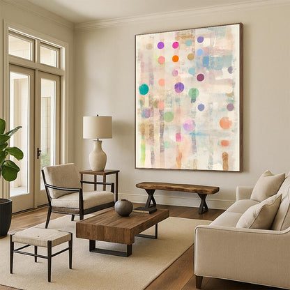 Pastel Dots & Stripes Art for Nursery & Café STSC722