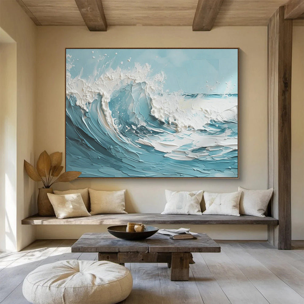 Wave Relief Abstract Art for Nautical - Inspired Hallways DLZ2426