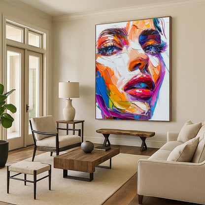Colorful Portrait Art for Trendy Beauty Salon Waiting Areas DLZ0221