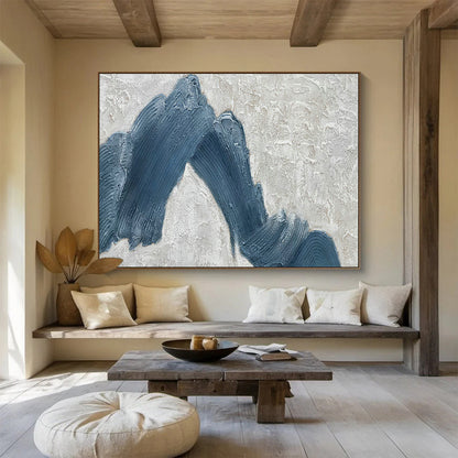 Blue Mountain Relief Art for Zen - Inspired Home Meditation Rooms DLZ2598