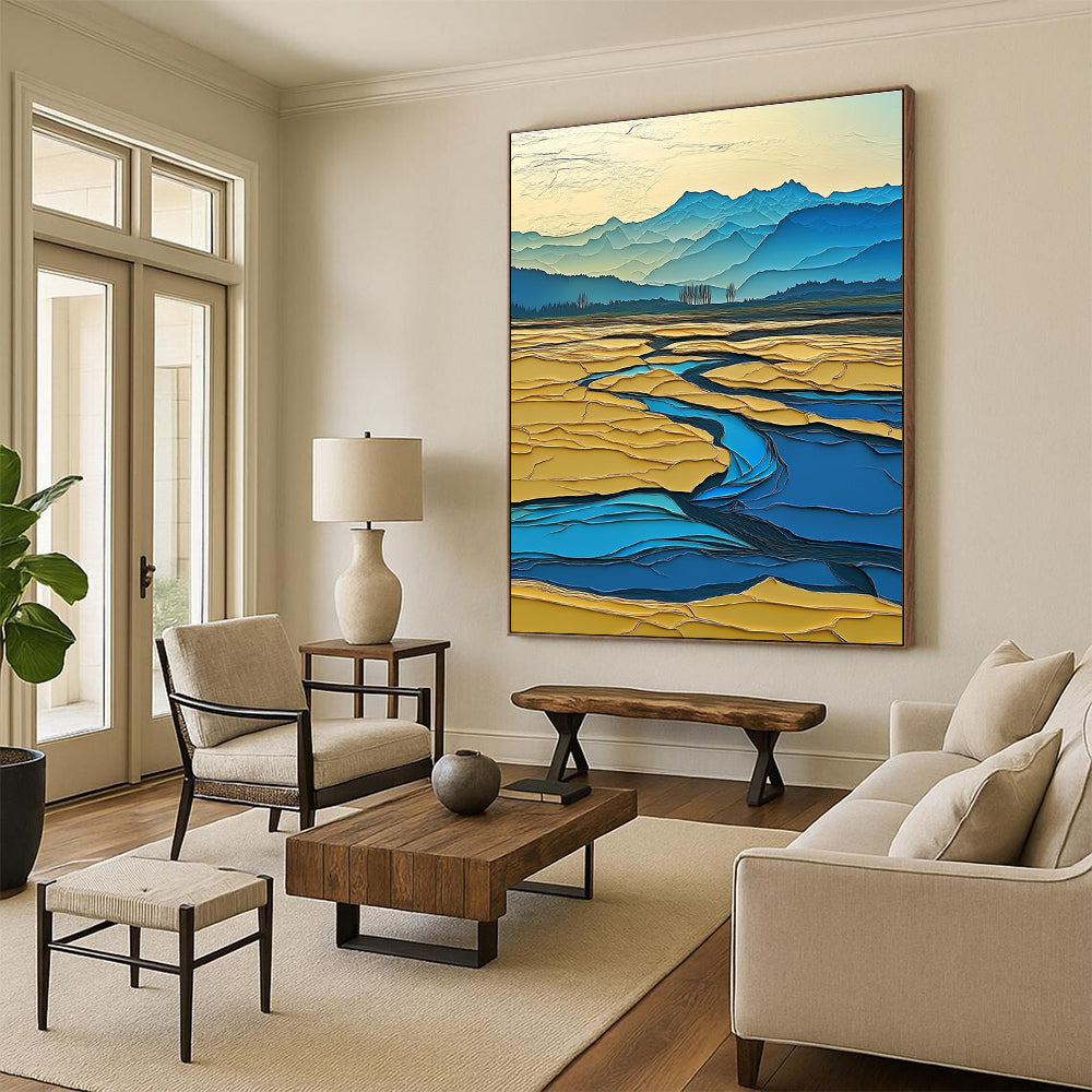 Layered Landscape Art for Modern Art Museum & Dreamy Home Balcony STSC1438