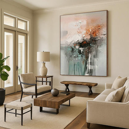 Textured Abstract Art for Art Gallery & Industrial - Style Loft DLZ1787