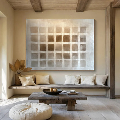Abstract Geometric Landscape: Perfect for Modern Farmhouse & Art Café Decor SC530