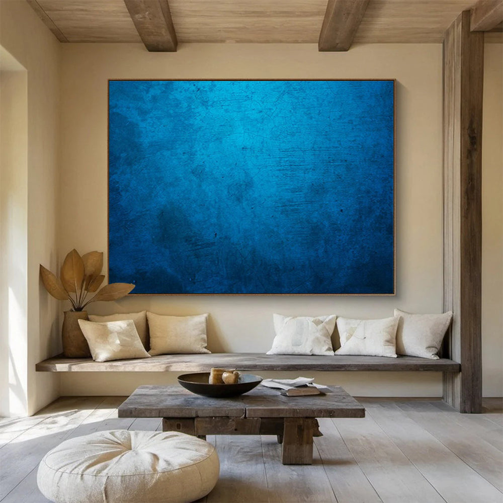 Deep Sea Blue Abstract for Nautical - Themed Restaurant DLZ3000