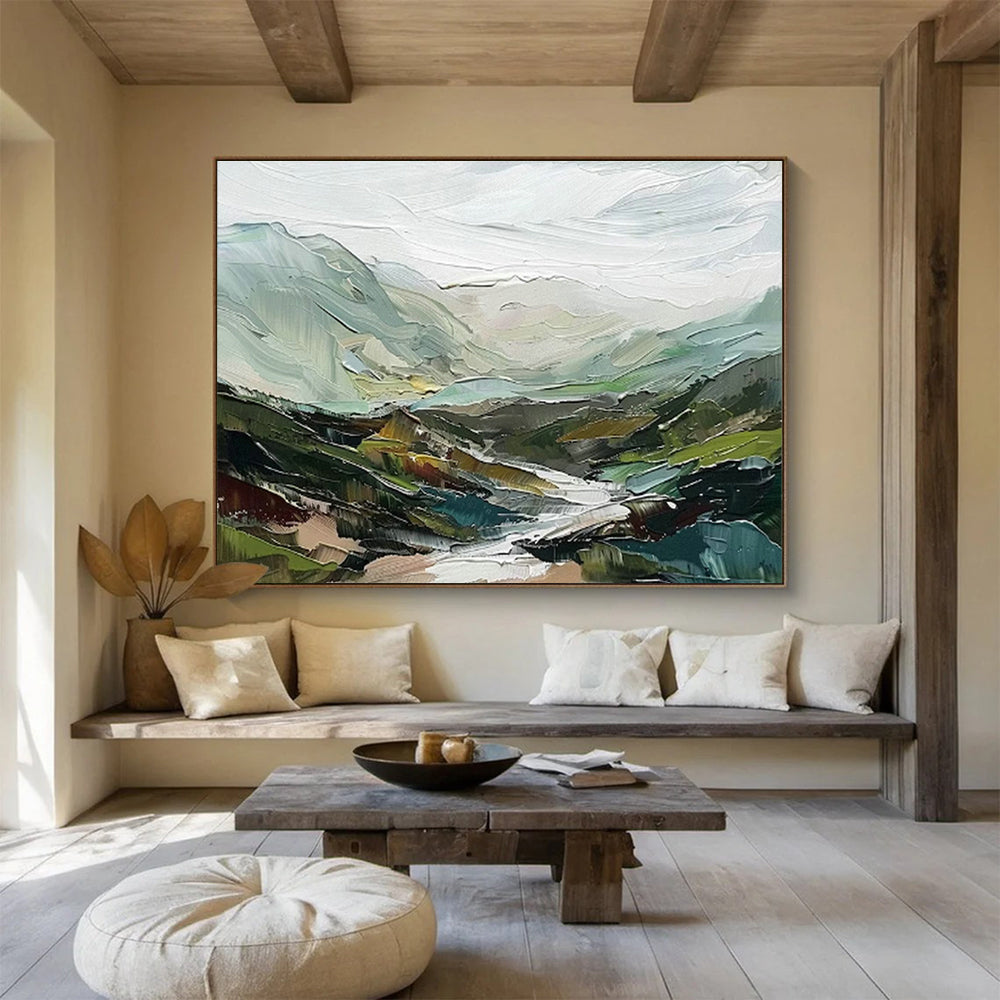Green Mountain Landscape Art for Nature - Loving Family Room DLZ2852