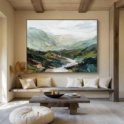 Green Mountain Landscape Art for Nature - Loving Family Room DLZ2852