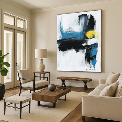 Abstract "The Windy Day" for Modern Living Room & Art Gallery STSC1070