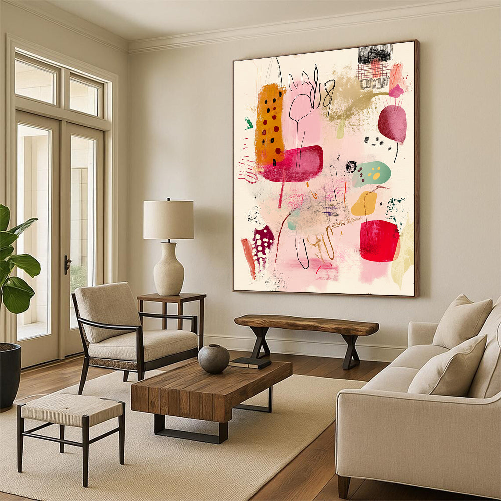 Colorful Abstract Shapes for Bohemian Café & Playful Kids’ Area STSC1193