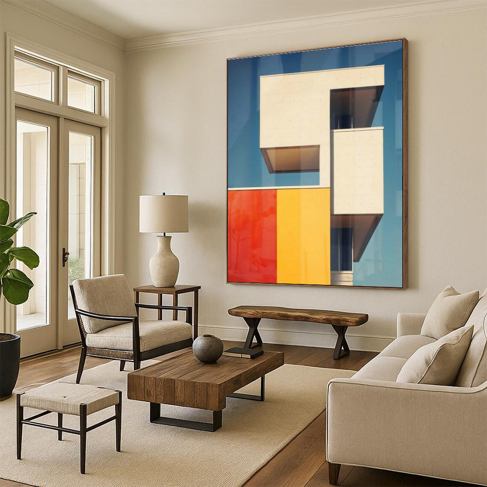 Geometric Architecture Abstract Art for Architectural Firm & Modern Art Café DLZ1944