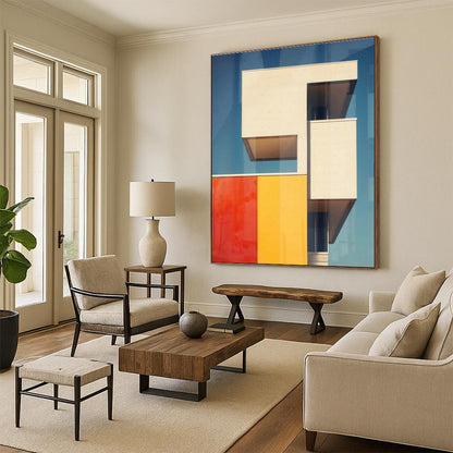 Geometric Architecture Abstract Art for Architectural Firm & Modern Art Café DLZ1944
