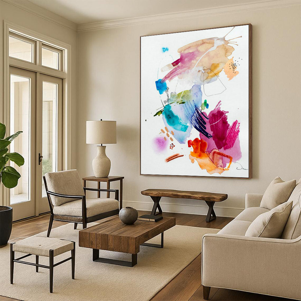 Watercolor Splash Abstract Art for Art Studio Creative Zones DLZ0085