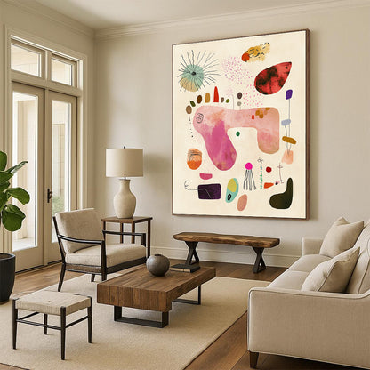 Abstract Nature Forms for Serene Yoga Studio & Nature - Inspired Bedroom STSC1236