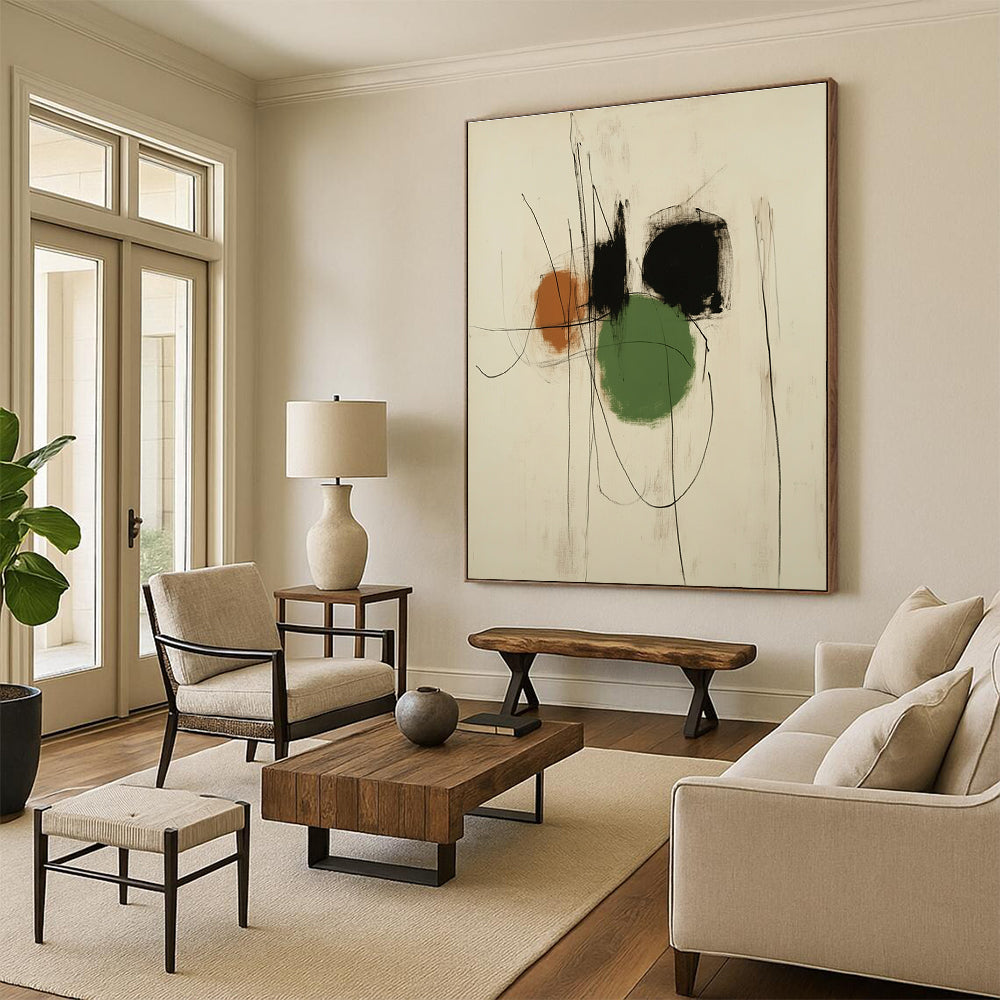 Minimalist Colorful Abstract for Scandinavian - Style Home & Modern Art Gallery STSC547