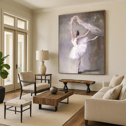 Ballerina Art for Ballet Studio & Elegant Home Living Room DLZ2044