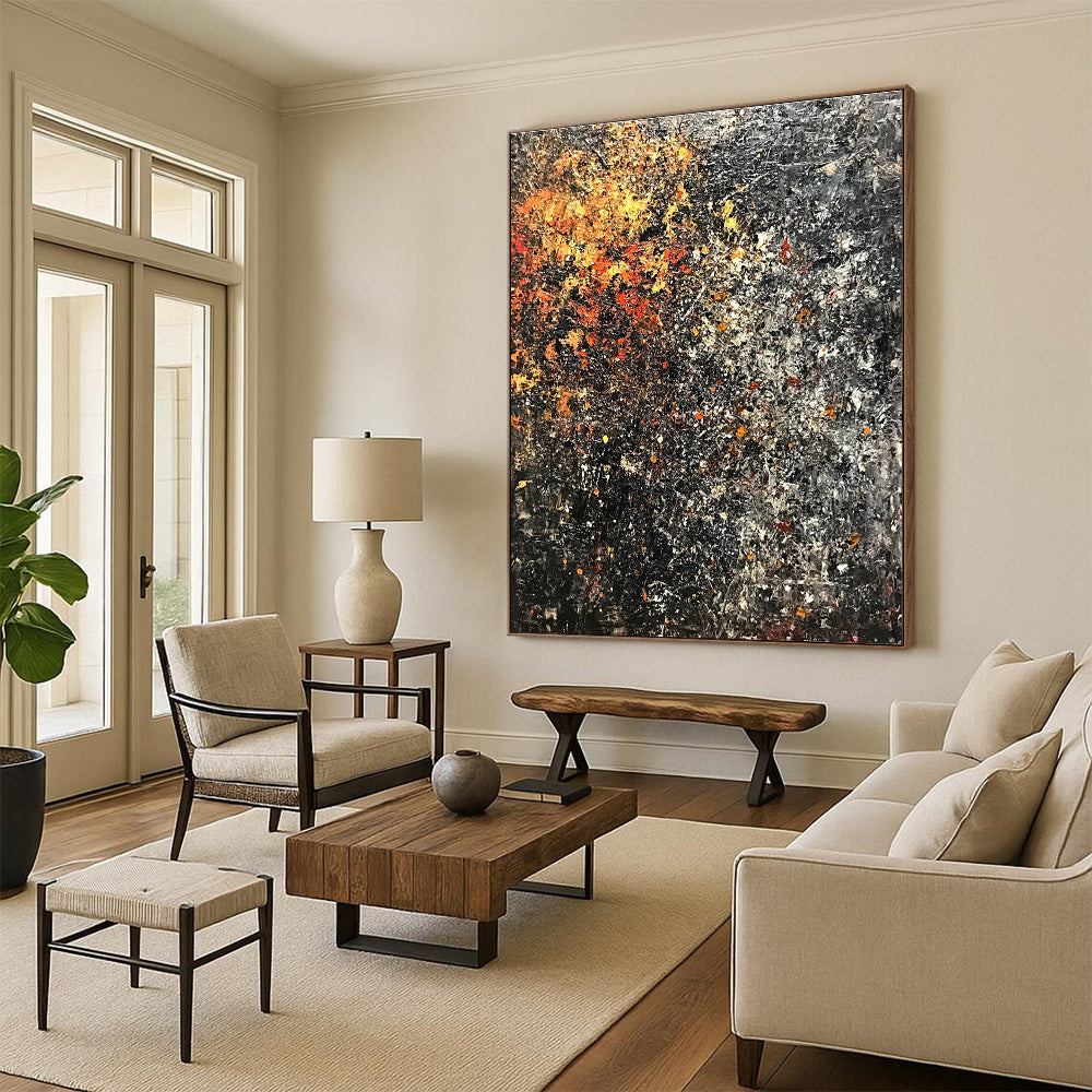 Textured Autumn Abstract for Rustic Cabin & Cozy Library STSC625