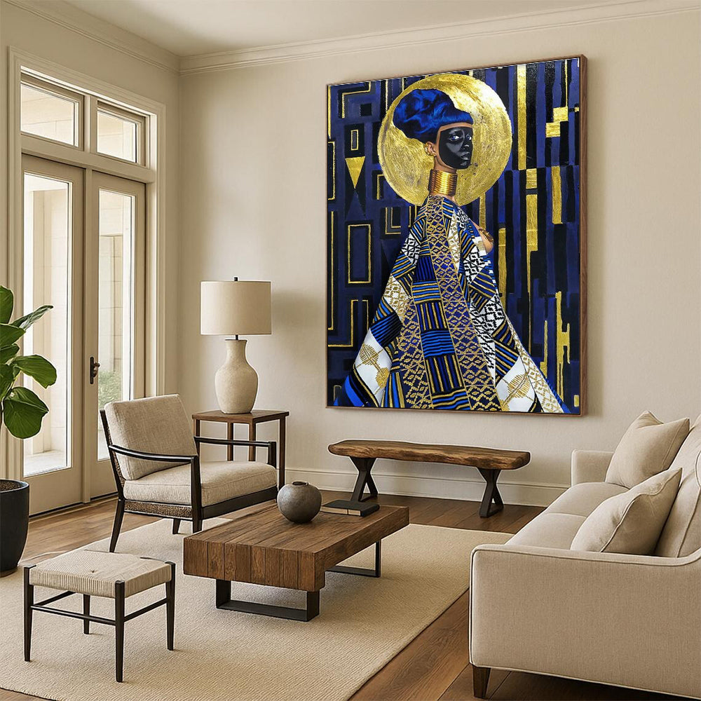 African - Inspired Figure Art for Cultural Center & Ethnic - Style Boutique DLZ2324