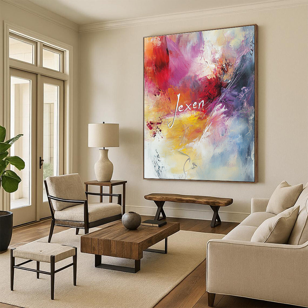 Colorful Name Abstract for Personalized Home Office & Artistic Studio STSC802