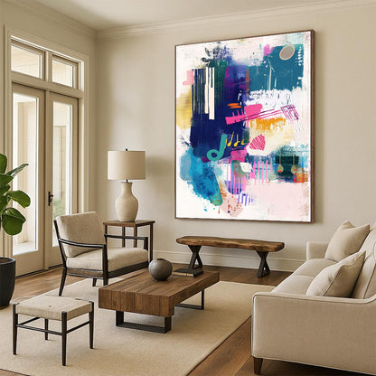 Music - Inspired Abstract for Creative Music Studio & Trendy Café STSC560