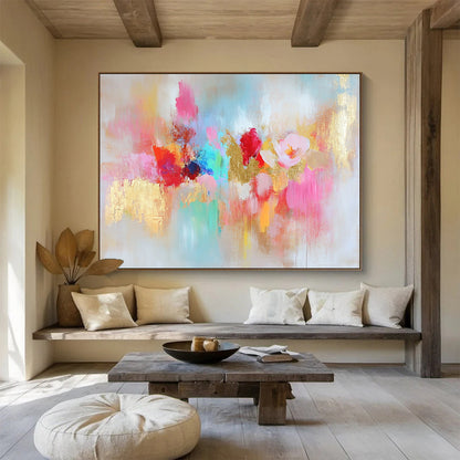 Floral - Inspired Abstract Art for Boutique Hotel Suite & Feminine - Style Café SC264