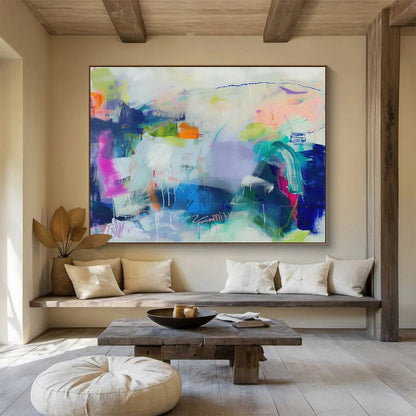 Fantasy Color Abstract Composition Art for Bohemian Den DLZ2879