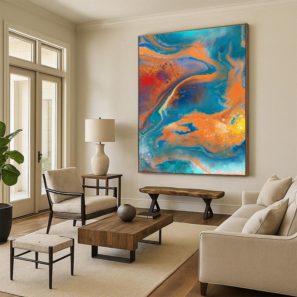 Fluid Color Abstract for Rooftop Art Gallery & Trendy Cocktail Bar DLZ0947